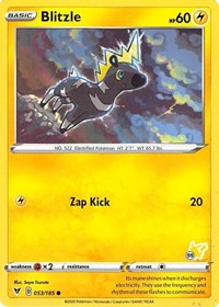 Blitzle - 053/185 (#55 Pikachu Stamped) (053/185) [Battle Academy 2022]