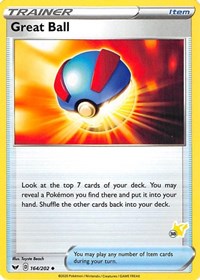 Great Ball - 164/202 (#38 Pikachu Stamped) (164/202) [Battle Academy 2022]