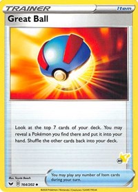 Great Ball - 164/202 (#49 Pikachu Stamped) (164/202) [Battle Academy 2022]