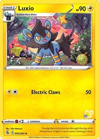 Luxio - 092/264 (#37 Pikachu Stamped) (092/264) [Battle Academy 2022]