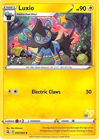 Luxio - 092/264 (#53 Pikachu Stamped) (092/264) [Battle Academy 2022]