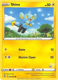 Shinx - 091/264 (#41 Pikachu Stamped) (091/264) [Battle Academy 2022]