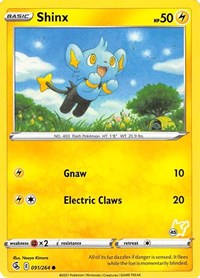 Shinx - 091/264 (#45 Pikachu Stamped) (091/264) [Battle Academy 2022]