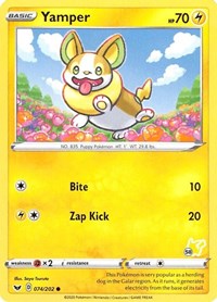 Yamper - 074/202 (#58 Pikachu Stamped) (074/202) [Battle Academy 2022]