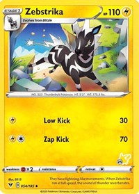 Zebstrika - 054/185 (#25 Pikachu Stamped) (054/185) [Battle Academy 2022]