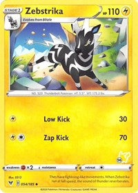 Zebstrika - 054/185 (#56 Pikachu Stamped) (054/185) [Battle Academy 2022]
