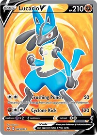 Lucario V - SWSH213 (SWSH213) [SWSH Sword and Shield Promo Cards]