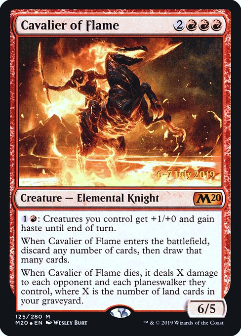 Cavalier of Flame (125s) [Core Set 2020 Promos]