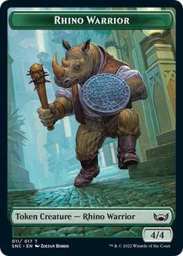 Rhino Warrior Token (11) [Streets of New Capenna]