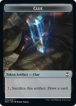 Clue // Elephant Double-Sided Token (34 // 22) [New Capenna Commander]