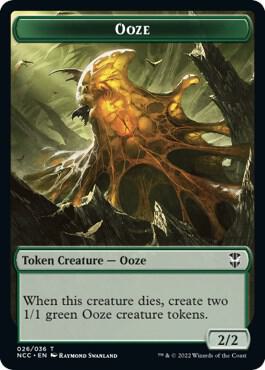 Ooze (026) // Treasure (015) Double-Sided Token (26 // 15) [New Capenna Commander]