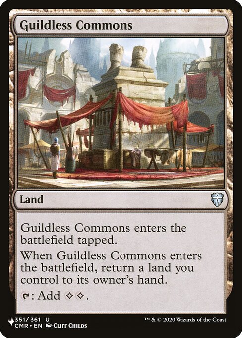 Guildless Commons (CMR-351) [The List]