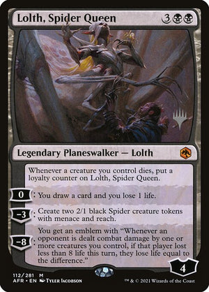 Lolth, Spider Queen (112p) [Adventures in the Forgotten Realms Promos]