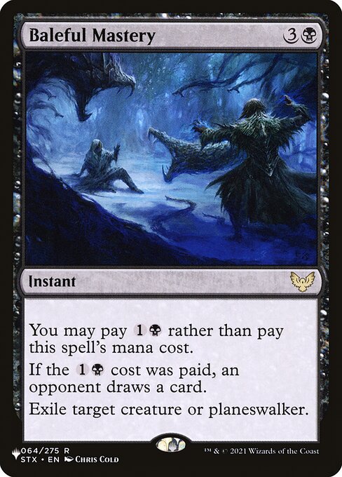 Baleful Mastery (STX-64) [The List]