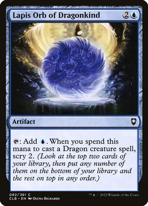 Lapis Orb of Dragonkind (82) [Commander Legends: Battle for Baldur's Gate]