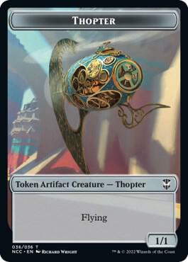 Thopter // Treasure (013) Double-Sided Token (36 // 13) [New Capenna Commander]
