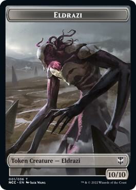 Eldrazi // Human Soldier Double-Sided Token (1 // 8) [New Capenna Commander]