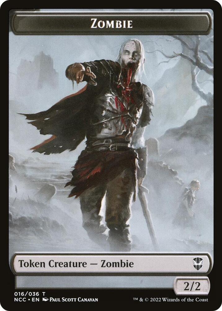 Zombie // Drake Double-Sided Token (16 // 10) [New Capenna Commander]
