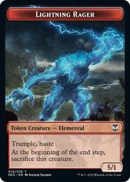 Lightning Rager // Rogue Double-Sided Token (19 // 7) [New Capenna Commander]