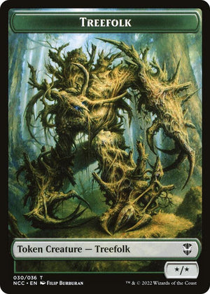 Treefolk // Spider Double-Sided Token (30 // 29) [New Capenna Commander]