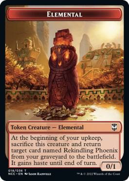 Elemental (018) // Copy Double-Sided Token (18 // 1) [New Capenna Commander]