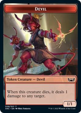 Devil // Dog Double-Sided Token (8 // 10) [Streets of New Capenna]