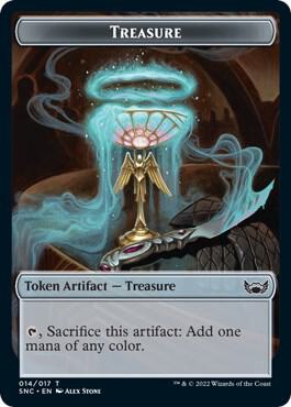 Treasure (014) // Rogue Double-Sided Token (14 // 7) [Streets of New Capenna]