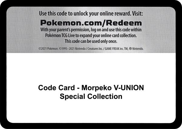 Code Card - Morpeko V-UNION Special Collection [Miscellaneous Cards and Products]