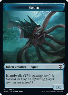 Squid // The Monarch Double-Sided Token (12 // 13) [New Capenna Commander]