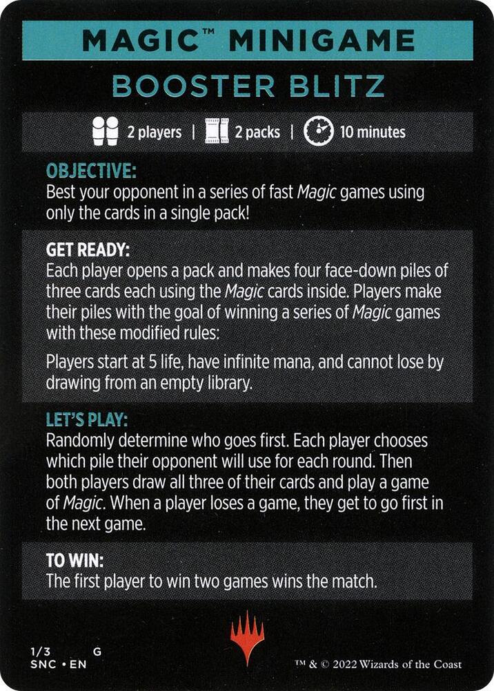 Magic Minigame: Booster Blitz (1) [Streets of New Capenna]