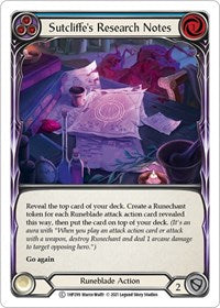 Sutcliffe's Research Notes (Blue) (1HP299) [History Pack Vol1]