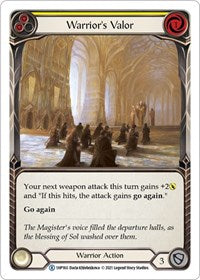 Warrior's Valor (Yellow) (1HP160) [History Pack Vol1]