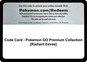 Code Card - Pokemon GO Premium Collection [Radiant Eevee] [Pokemon GO]
