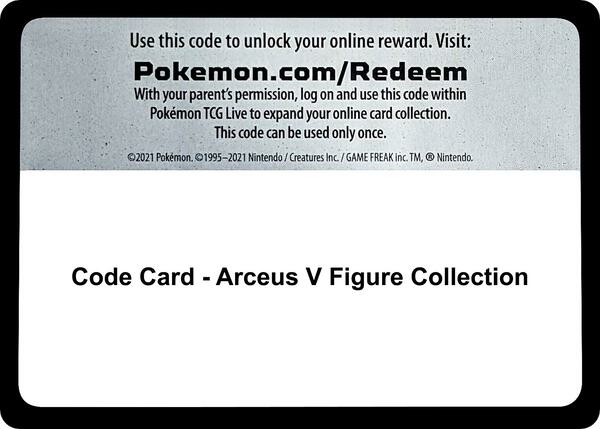 Code Card - Arceus V Figure Collection [SWSH09 Brilliant Stars]
