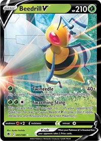 Beedrill V (001/189) [SWSH10 Astral Radiance]