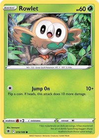 Rowlet (019/189) [SWSH10 Astral Radiance]
