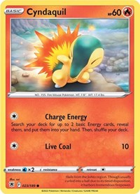 Cyndaquil (023/189) [SWSH10 Astral Radiance]