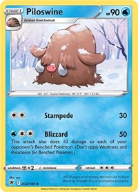 Piloswine (032/189) [SWSH10 Astral Radiance]