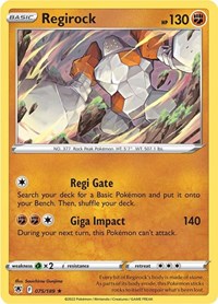 Regirock (075/189) [SWSH10 Astral Radiance]