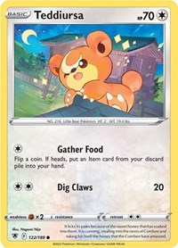 Teddiursa (122/189) [SWSH10 Astral Radiance]