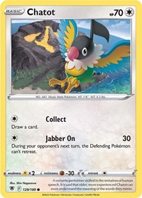 Chatot (129/189) [SWSH10 Astral Radiance]