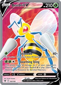 Beedrill V (Full Art) (160/189) [SWSH10 Astral Radiance]