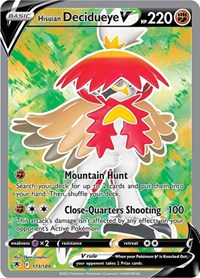 Hisuian Decidueye V (Full Art) (173/189) [SWSH10 Astral Radiance]