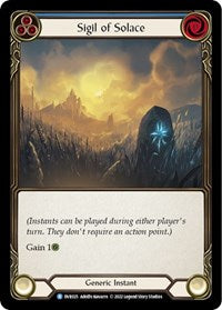 Sigil of Solace (DVR025) [Classic Battles Rhinar vs Dorinthea]