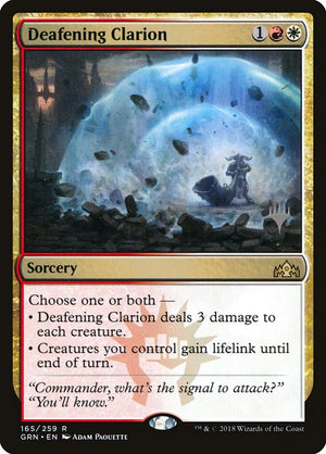 Deafening Clarion (165p) [Guilds of Ravnica Promos]