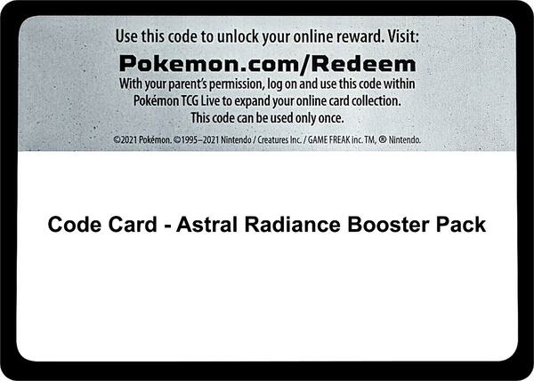 Code Card - Astral Radiance Booster Pack [SWSH10 Astral Radiance]