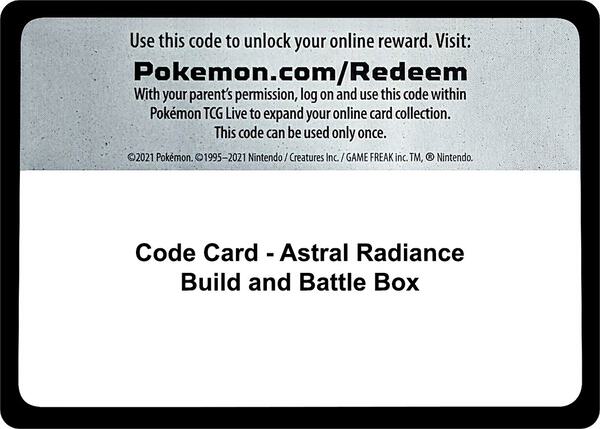 Code Card - Astral Radiance Build and Battle Box [SWSH10 Astral Radiance]
