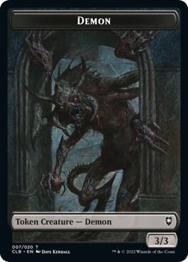 Demon Token (7) [Commander Legends: Battle for Baldur's Gate]