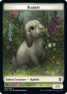 Rabbit Token (4) [Commander Legends: Battle for Baldur's Gate]