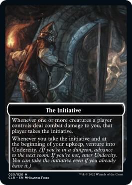 The Initiative // Undercity Double-Sided Token (20) [Commander Legends: Battle for Baldur's Gate]